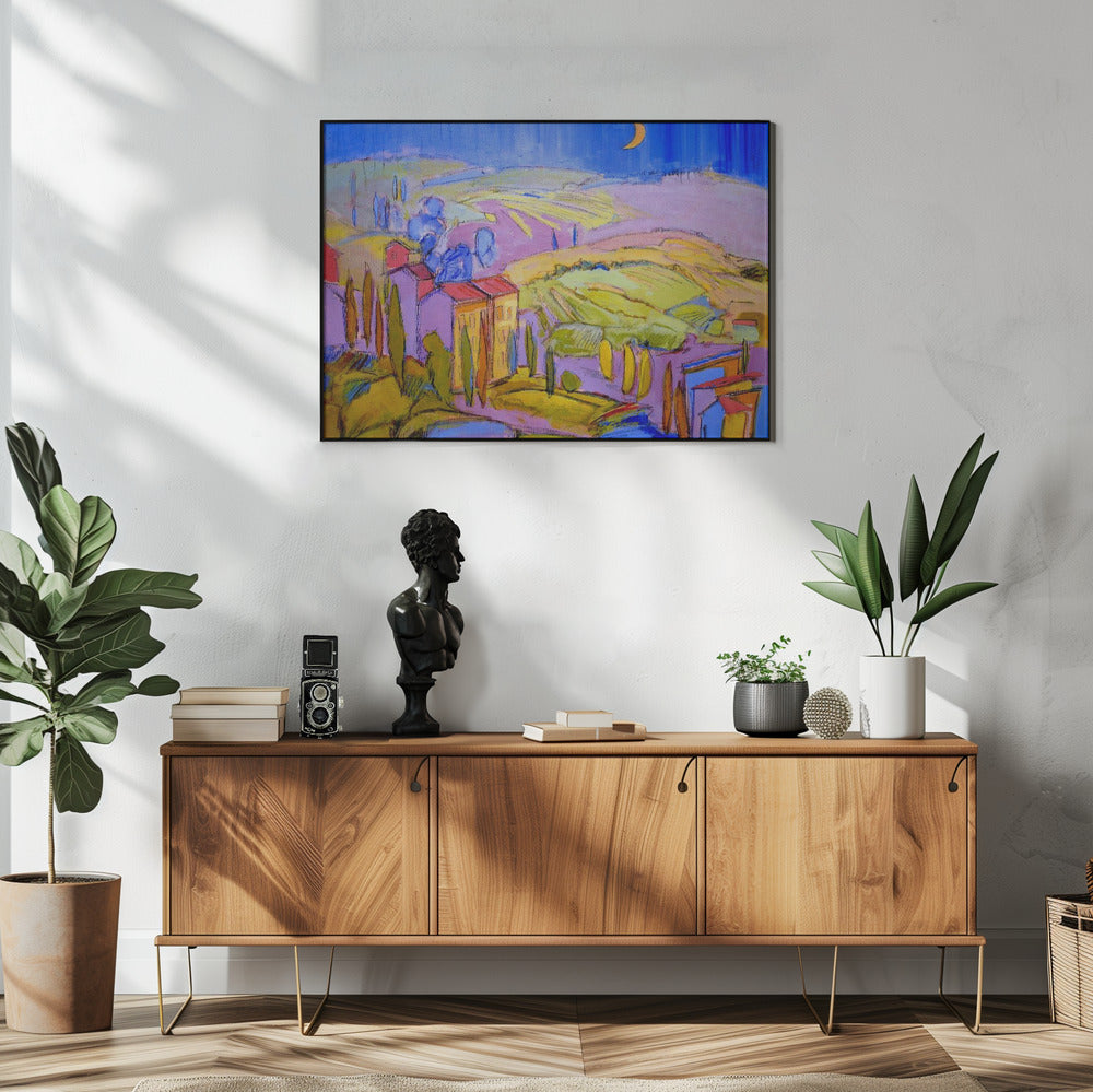 Moonlit Countryside | Poster