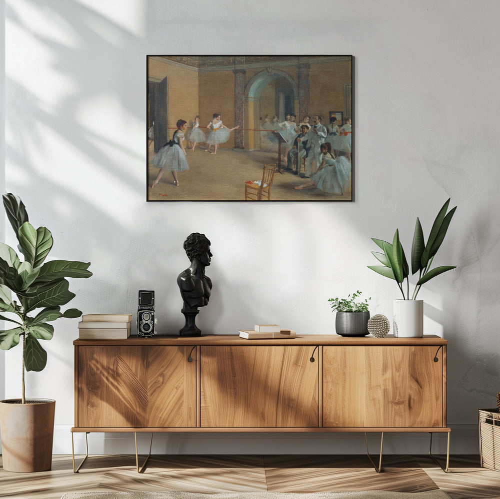 The Dance Foyer At the Opera On the Rue Le Peletier | Poster