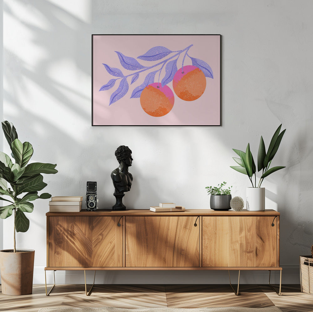 Abstract Orange Branch | Poster