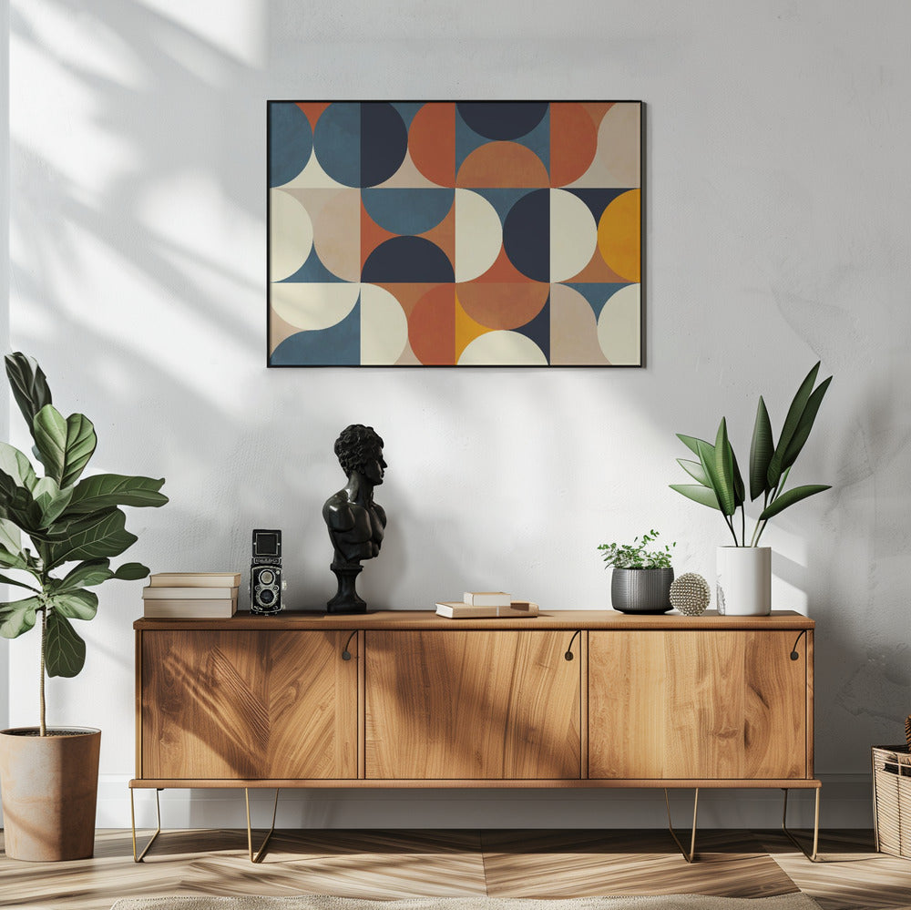 Geometry New12 Marron | Poster