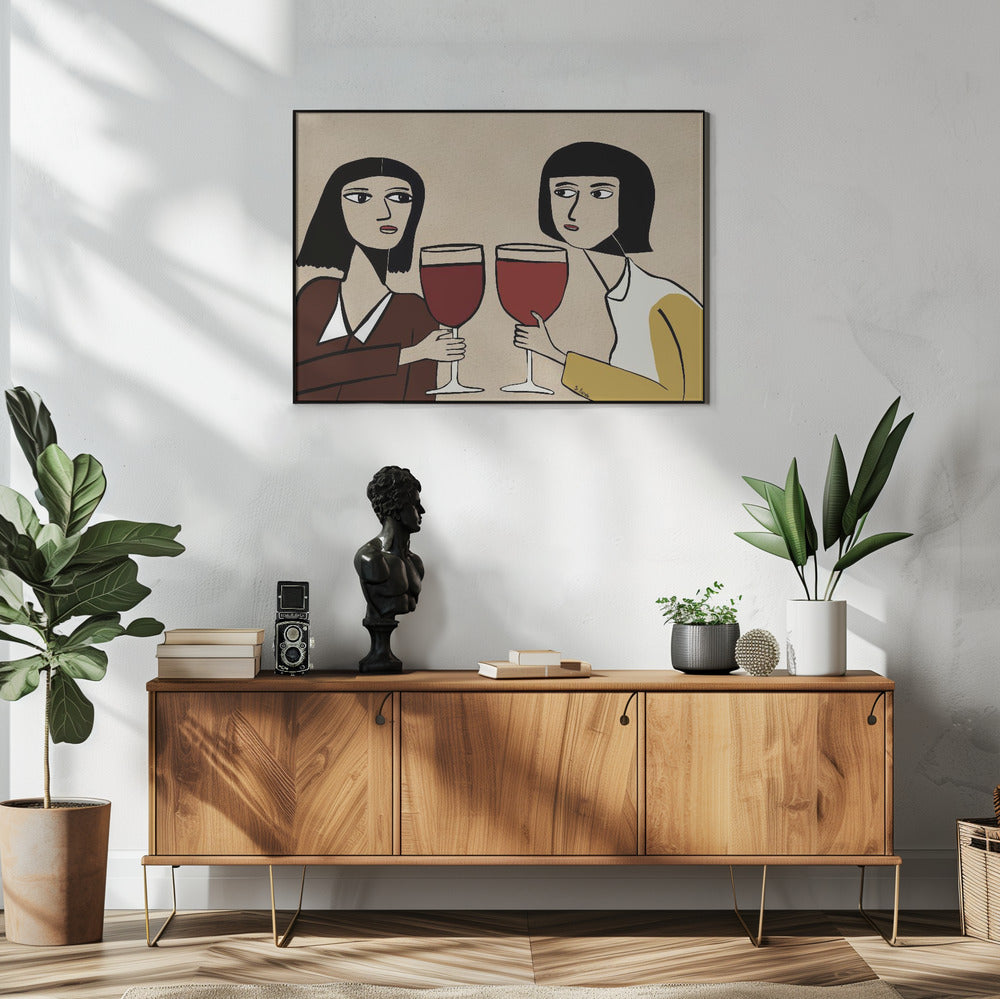 Wine Lover Friends | Poster