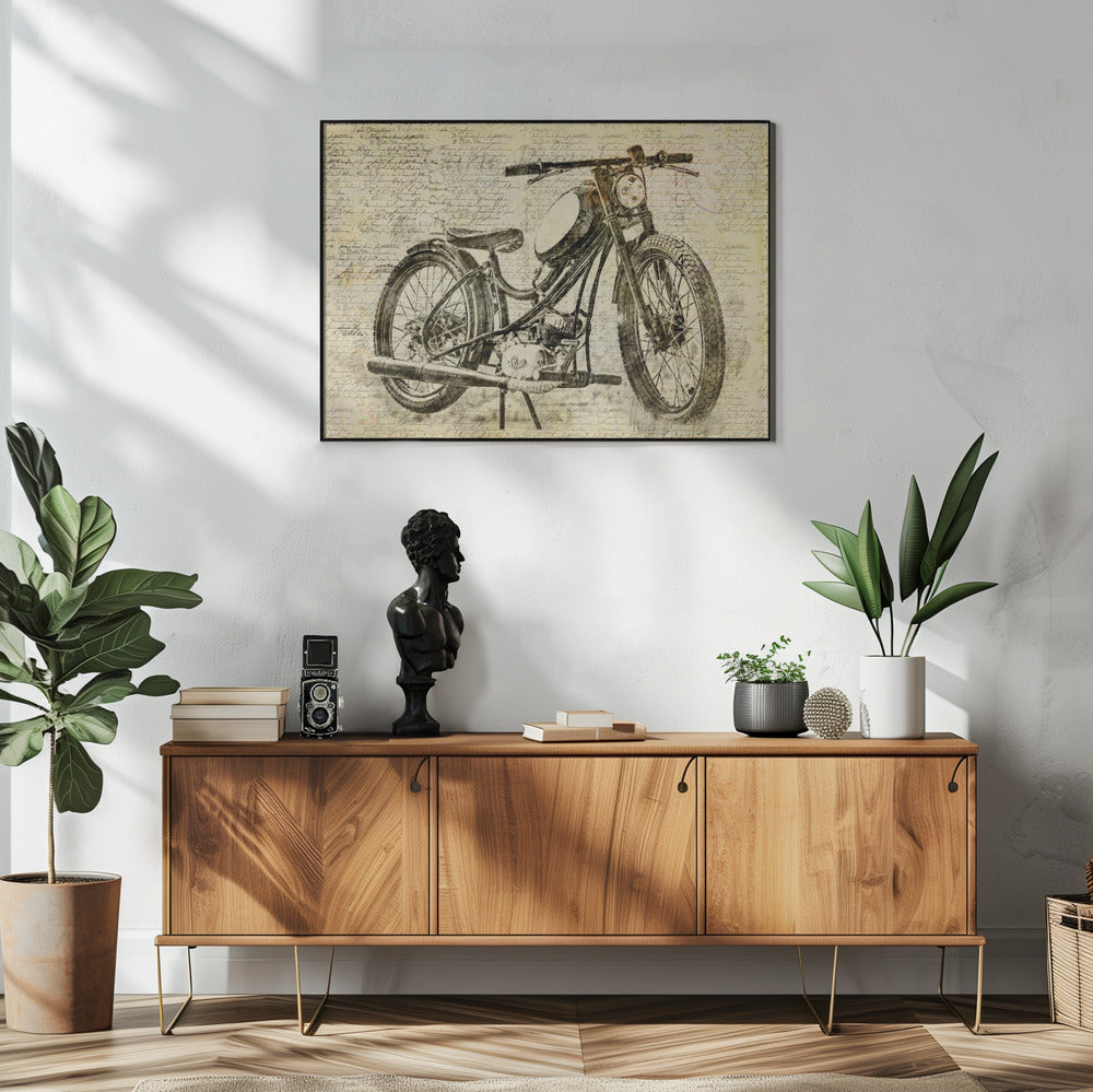 old motor cycle | Poster