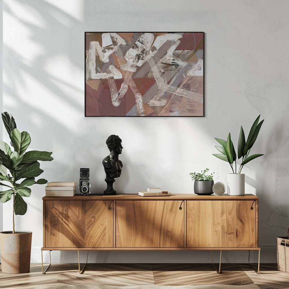 Abstract Circles and Textures 2 | Poster