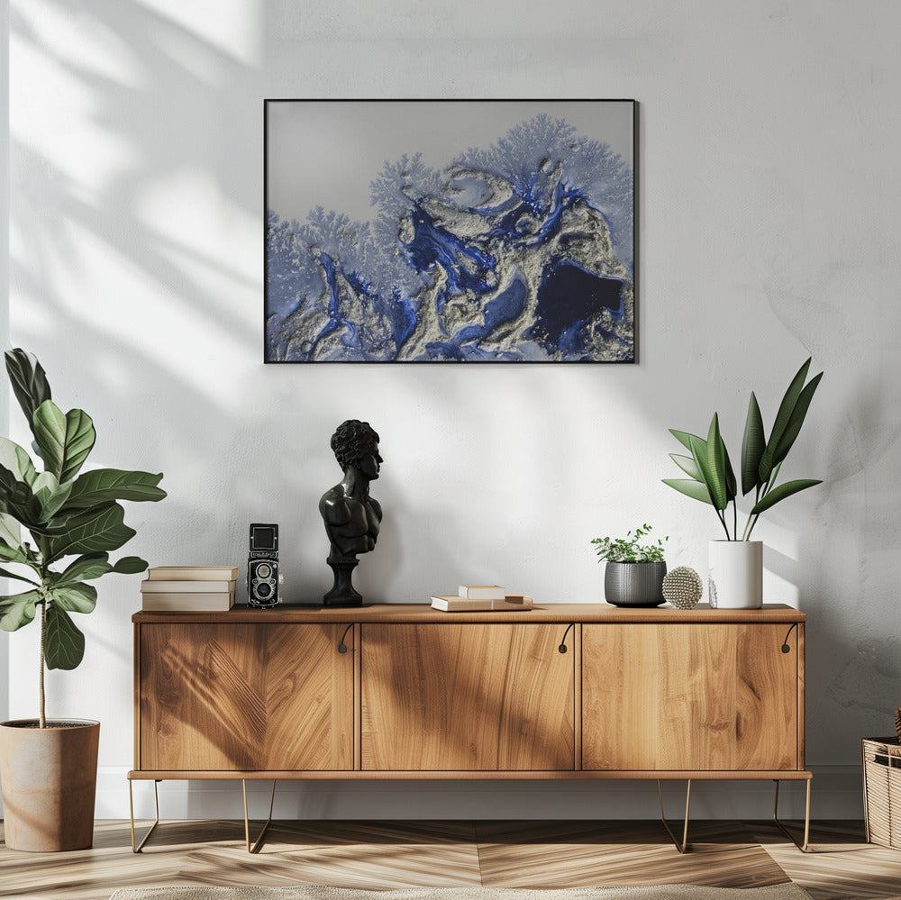 Abstracts Best Sellers -Azure Escape | Poster