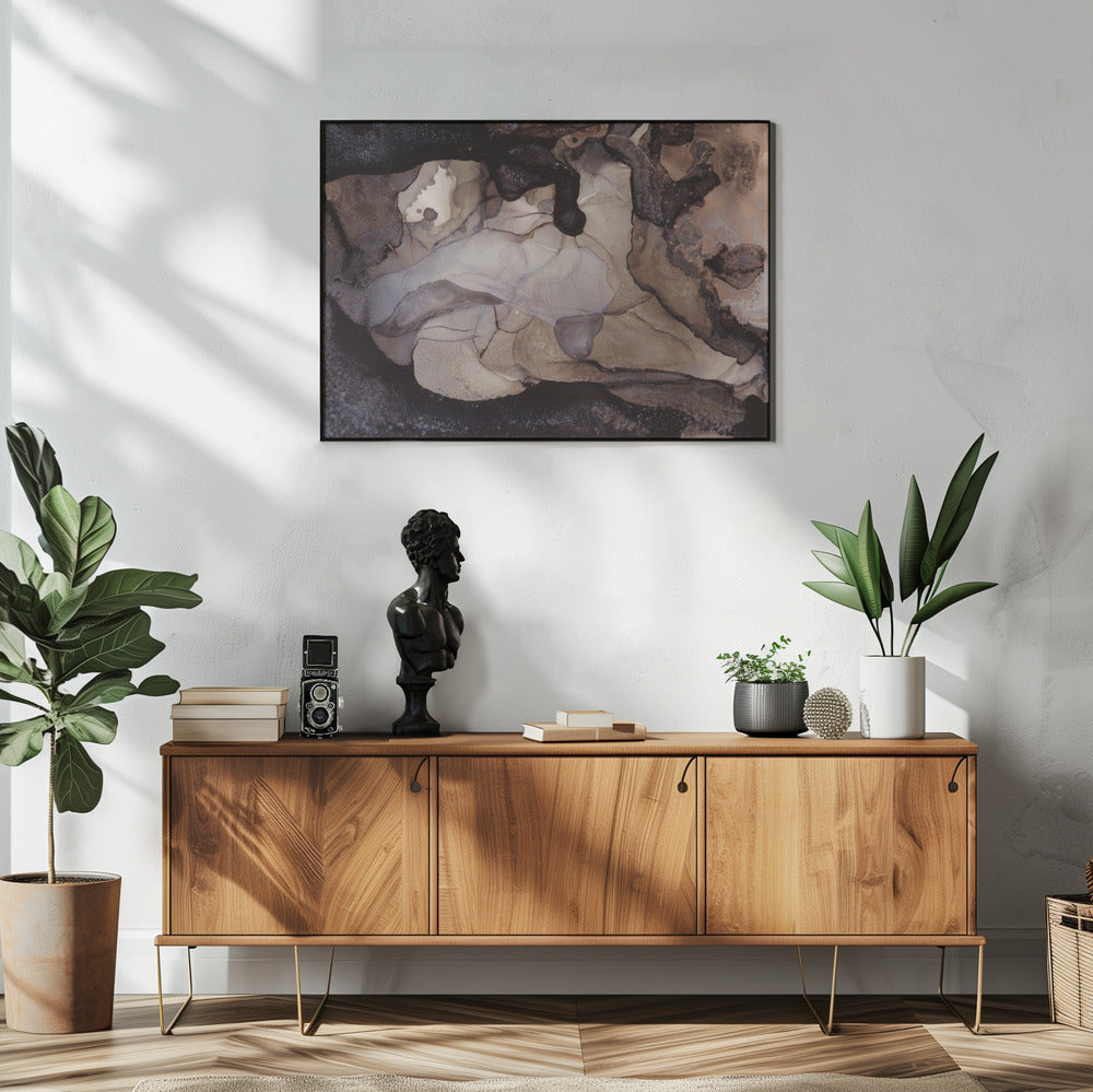 Earthy Tones and Swirling Patterns | Poster