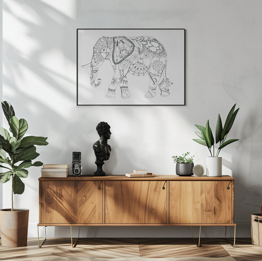 Elephant Mandala | Poster