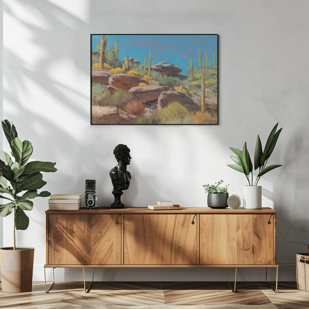 Desert Blooming Scene | Poster