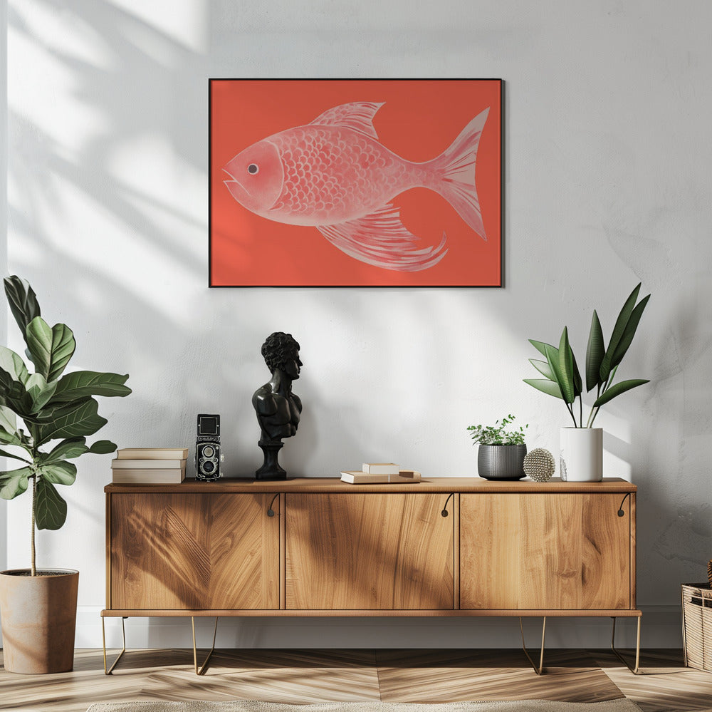 Red Fantasy Fish | Poster