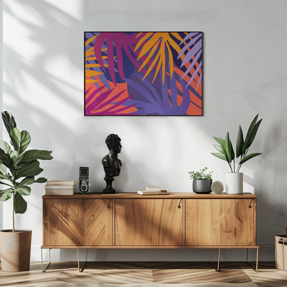 Vibrant Jungle Leaves | Poster