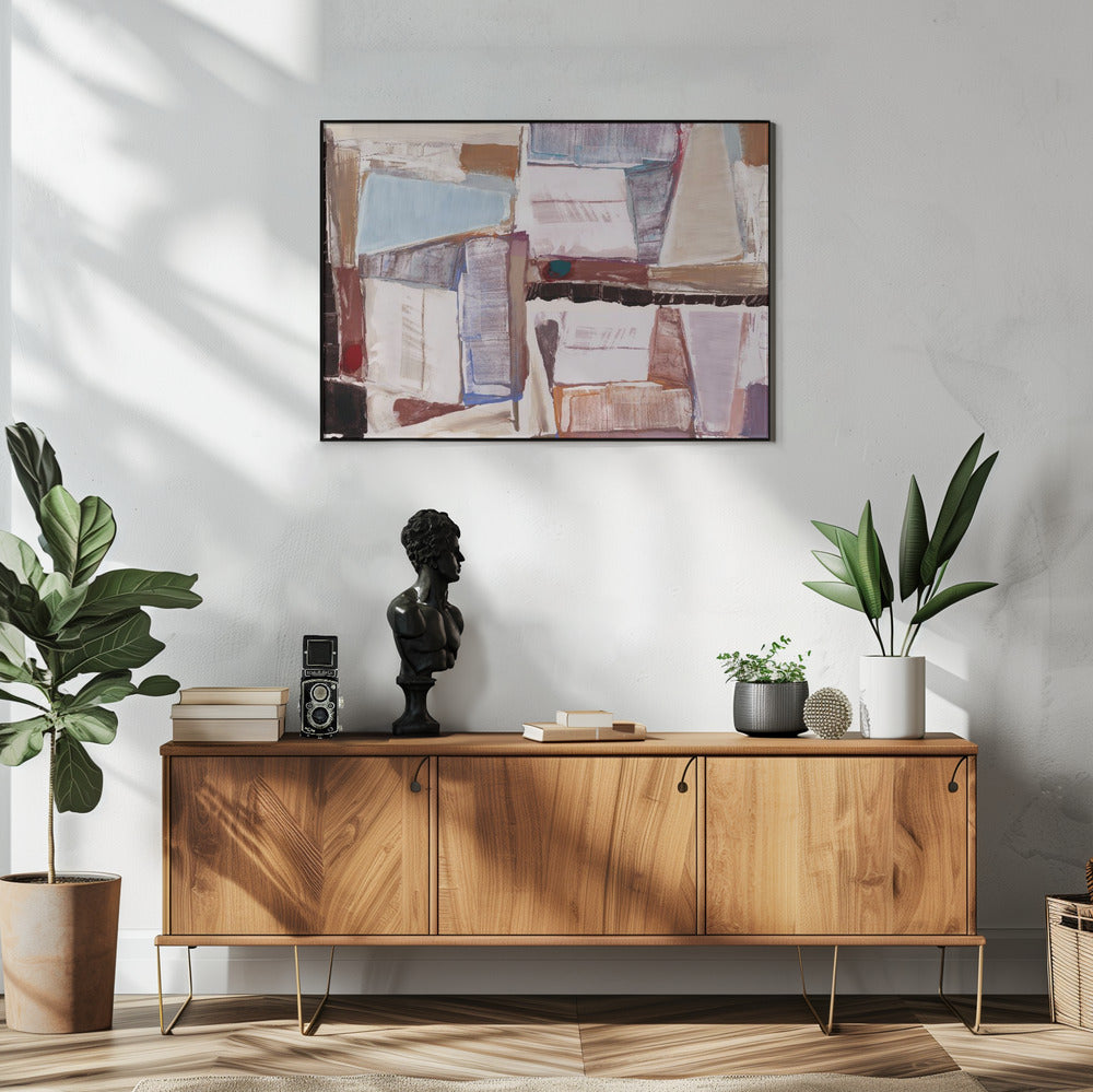 Constructed Abstraction Red | Poster