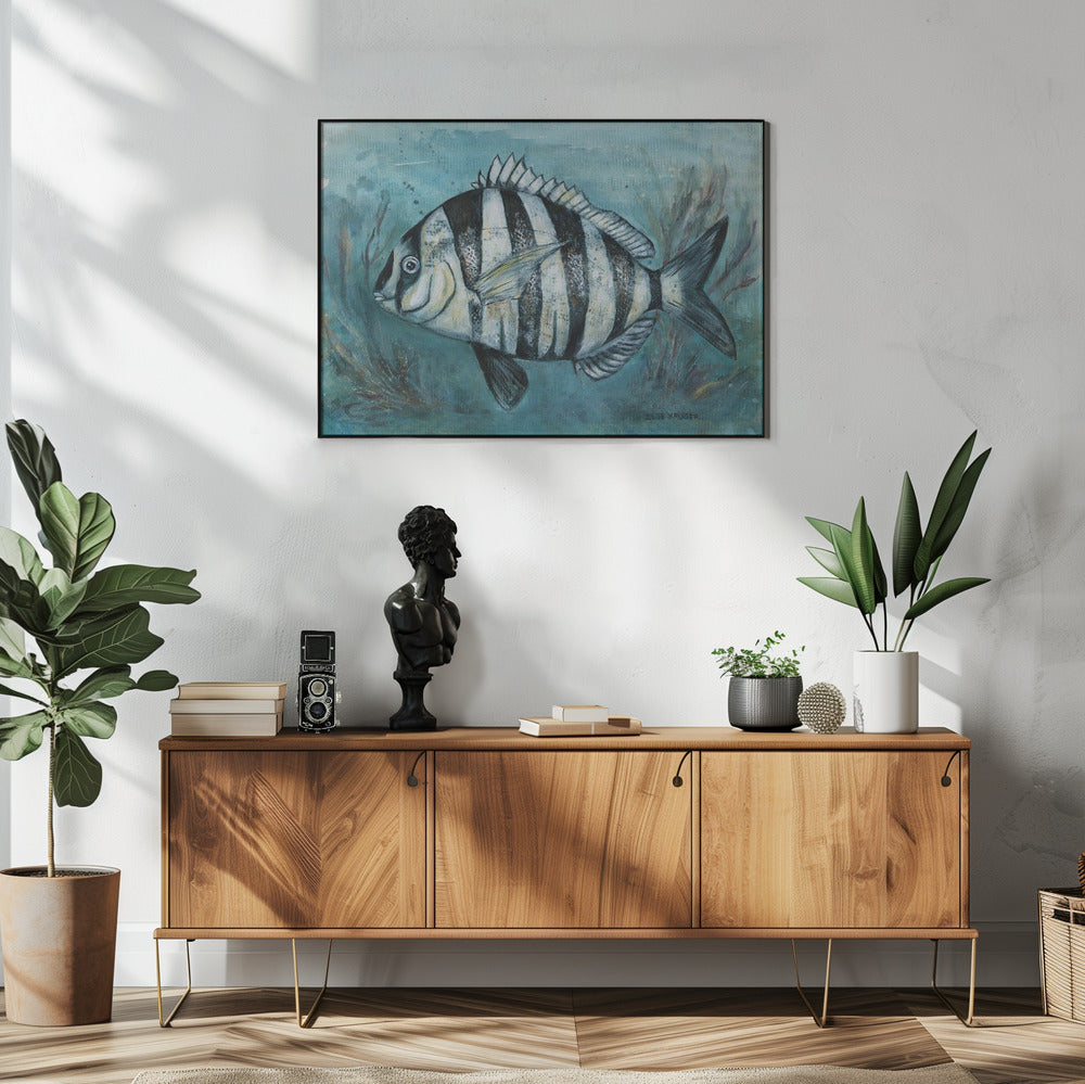 Striped Sea Beauty | Poster