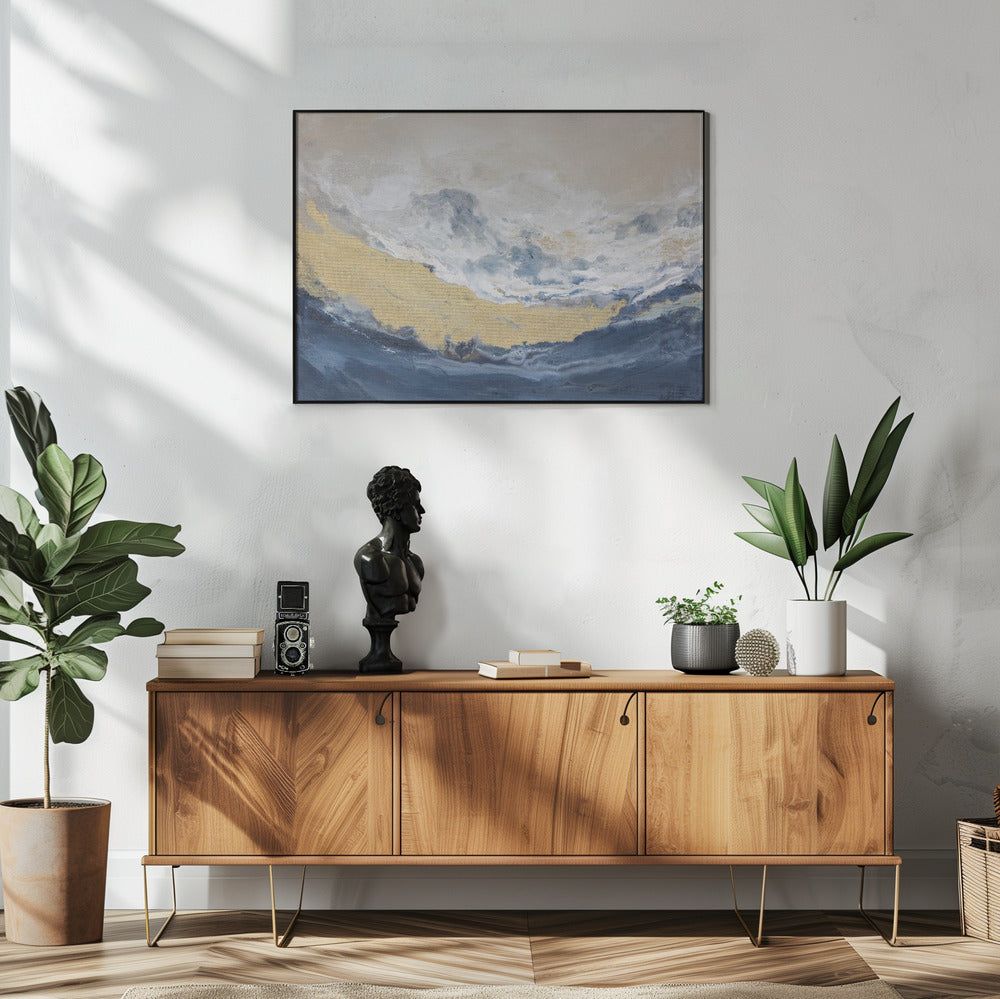 Golden Horizon Wave | Poster