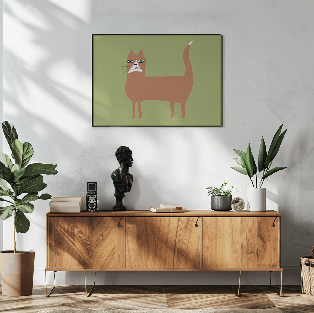 Cat ginger orange | Poster