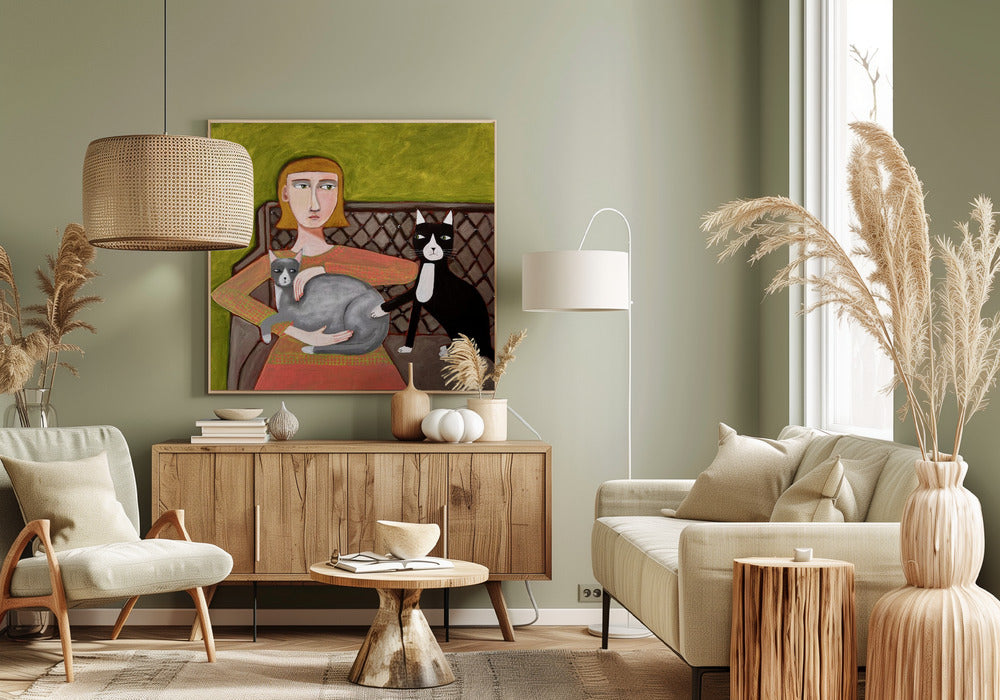 The Jealous Cat | Canvas