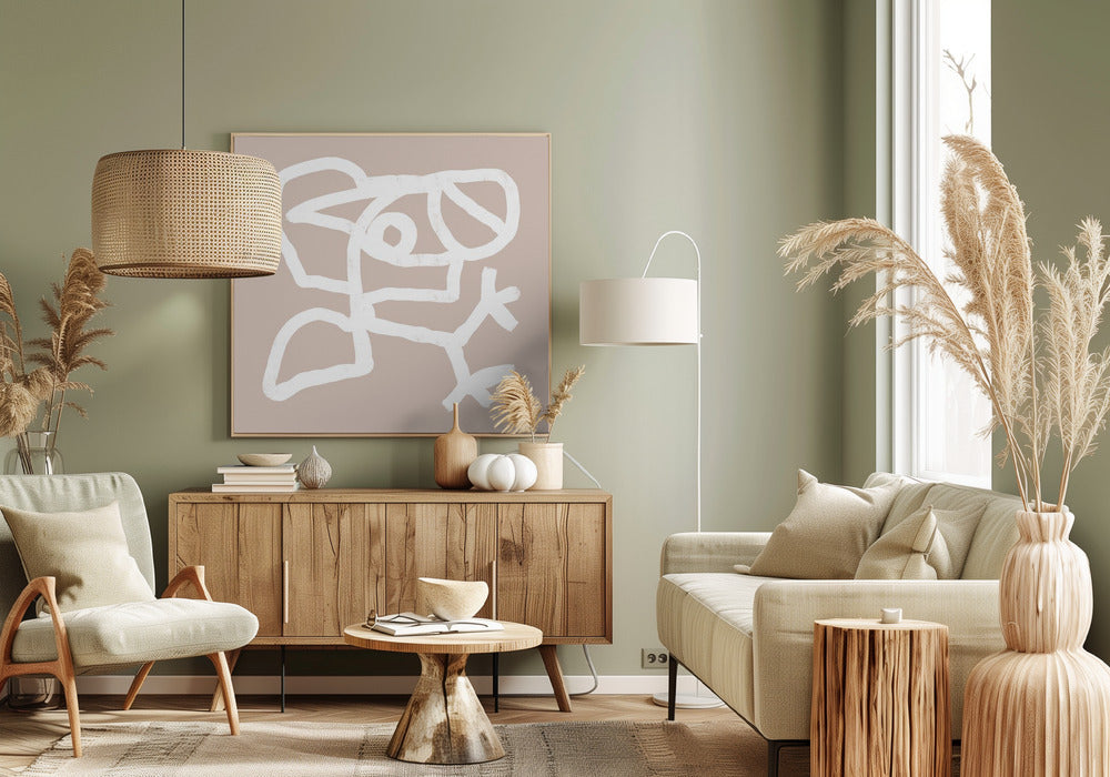 Beige abstract 4 | Canvas