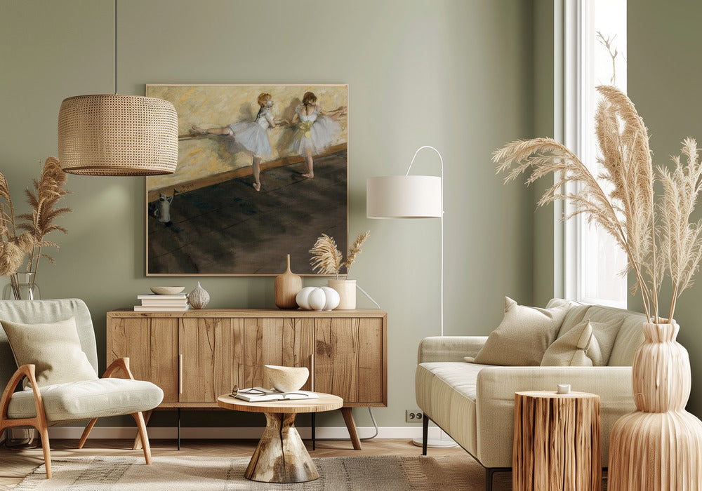 Dancers Practicing At the Barre | Canvas