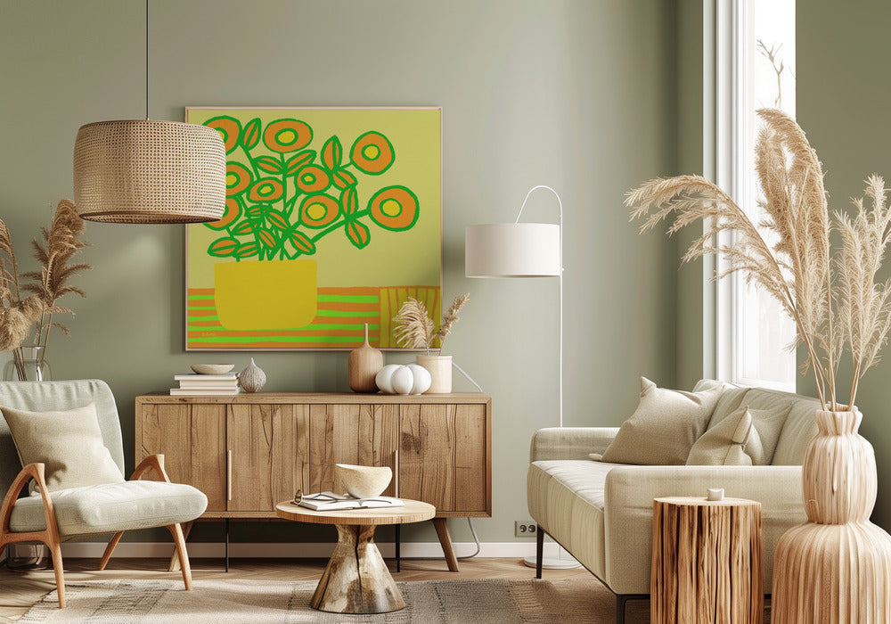 Flowers on table | Canvas