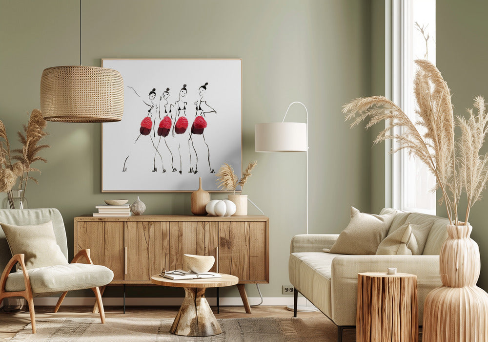 Raspberries On Parade | Canvas