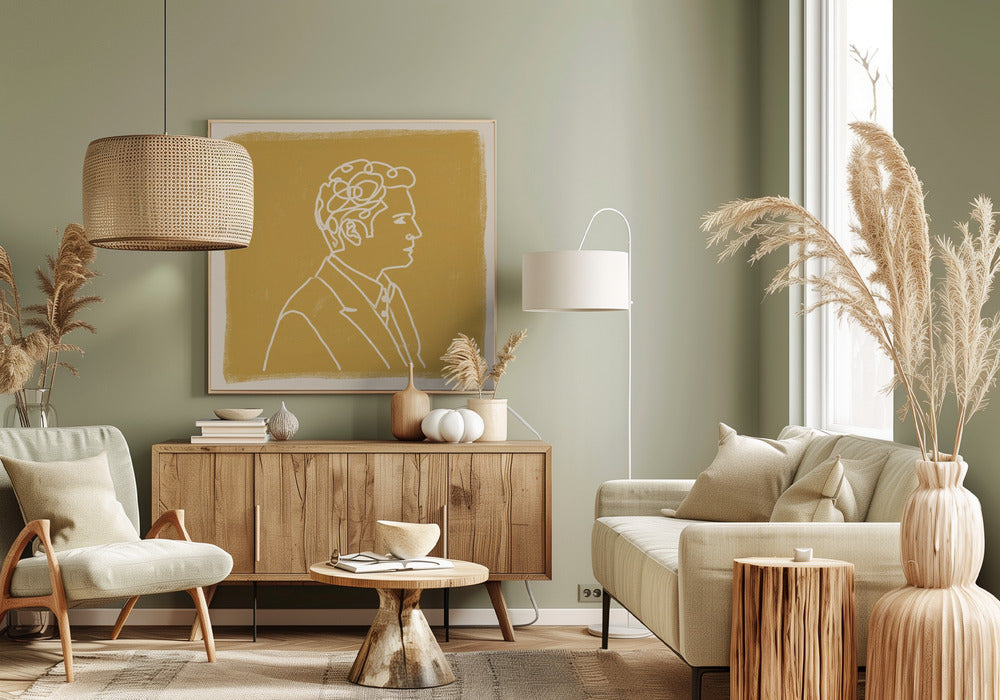 Man Liine Drawing | Canvas