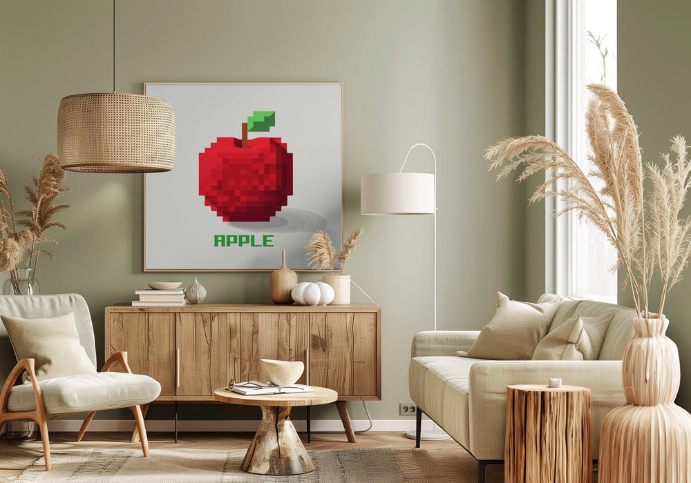 Pixel Fruit   Apple | Canvas