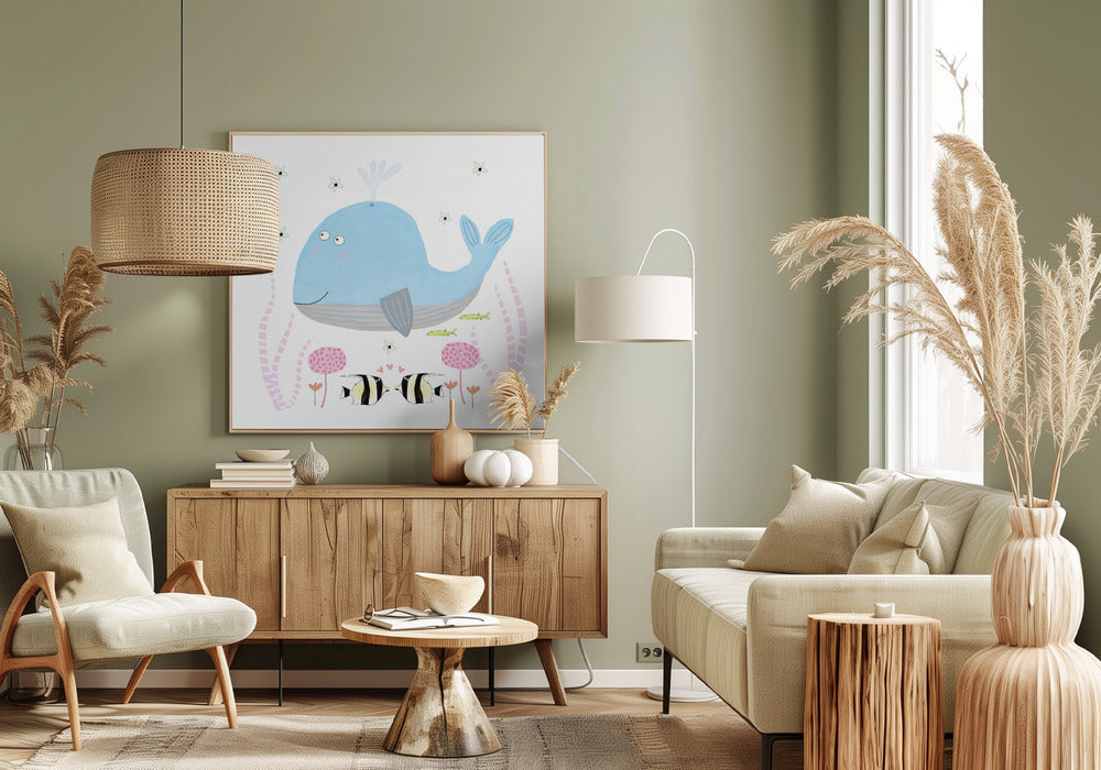 Whale&#039;s Garden Dream | Canvas
