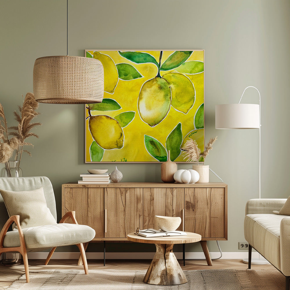 Yellow Lemons | Canvas