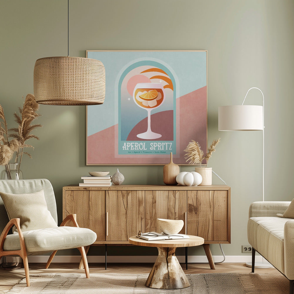 Sunset Sip Delight | Canvas