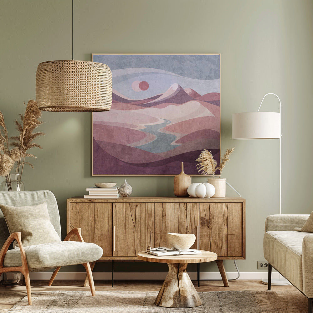 Blush Horizon Vista | Canvas