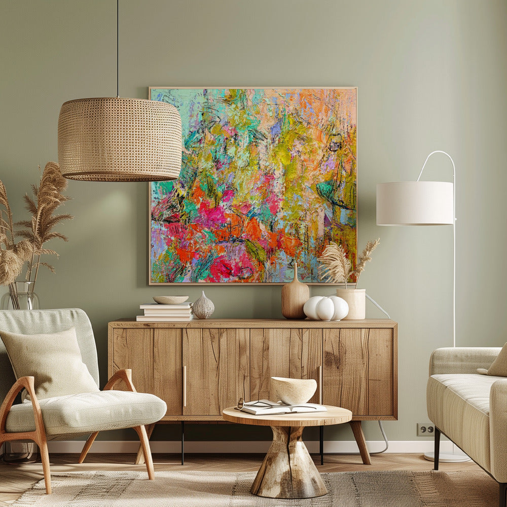 Expressionist Colorful Abstract | Canvas