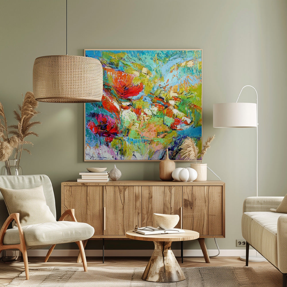 Floral Harmony Burst | Canvas