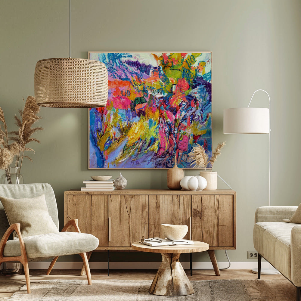 Expressionist Colorful Abstract | Canvas