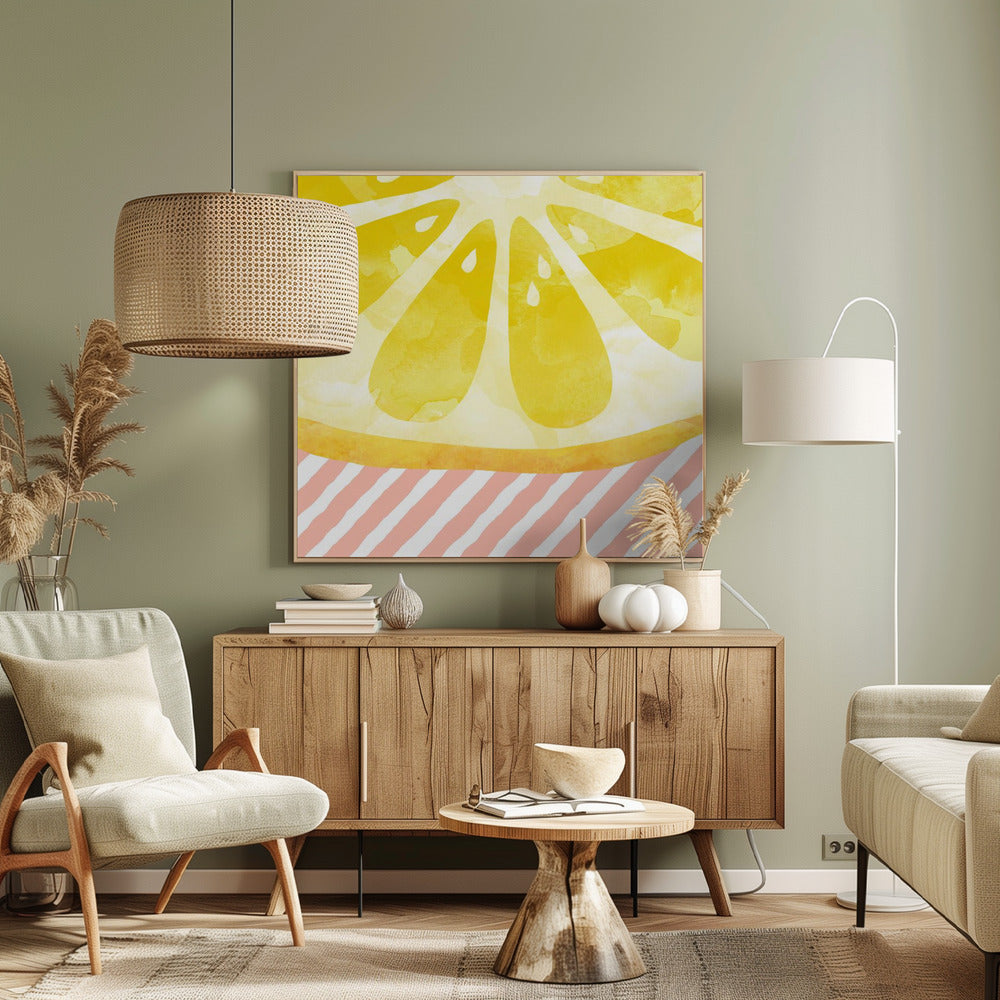 Lemon Abstract | Canvas