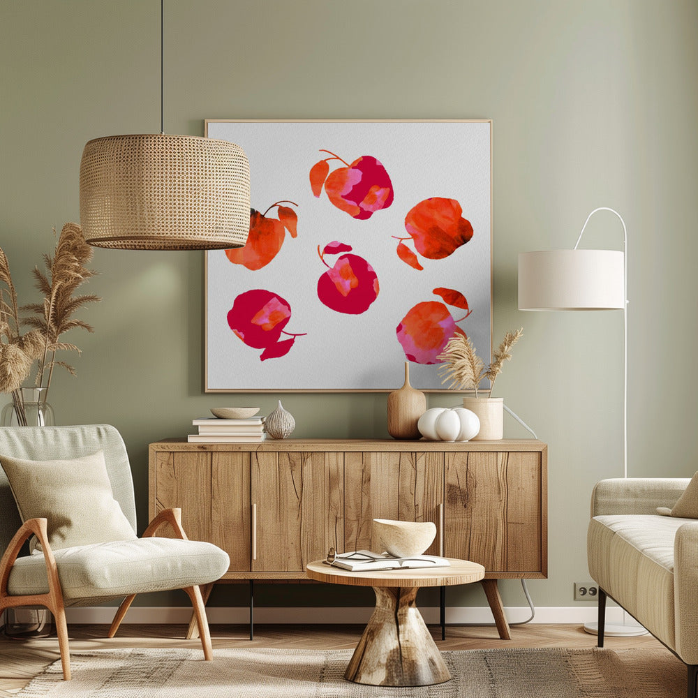 Apple  Chiffon Pink Orange | Canvas