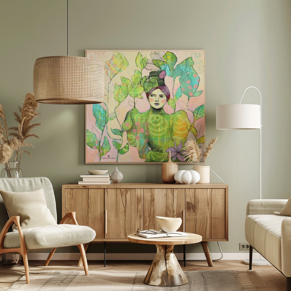 Retro lady 2 | Canvas