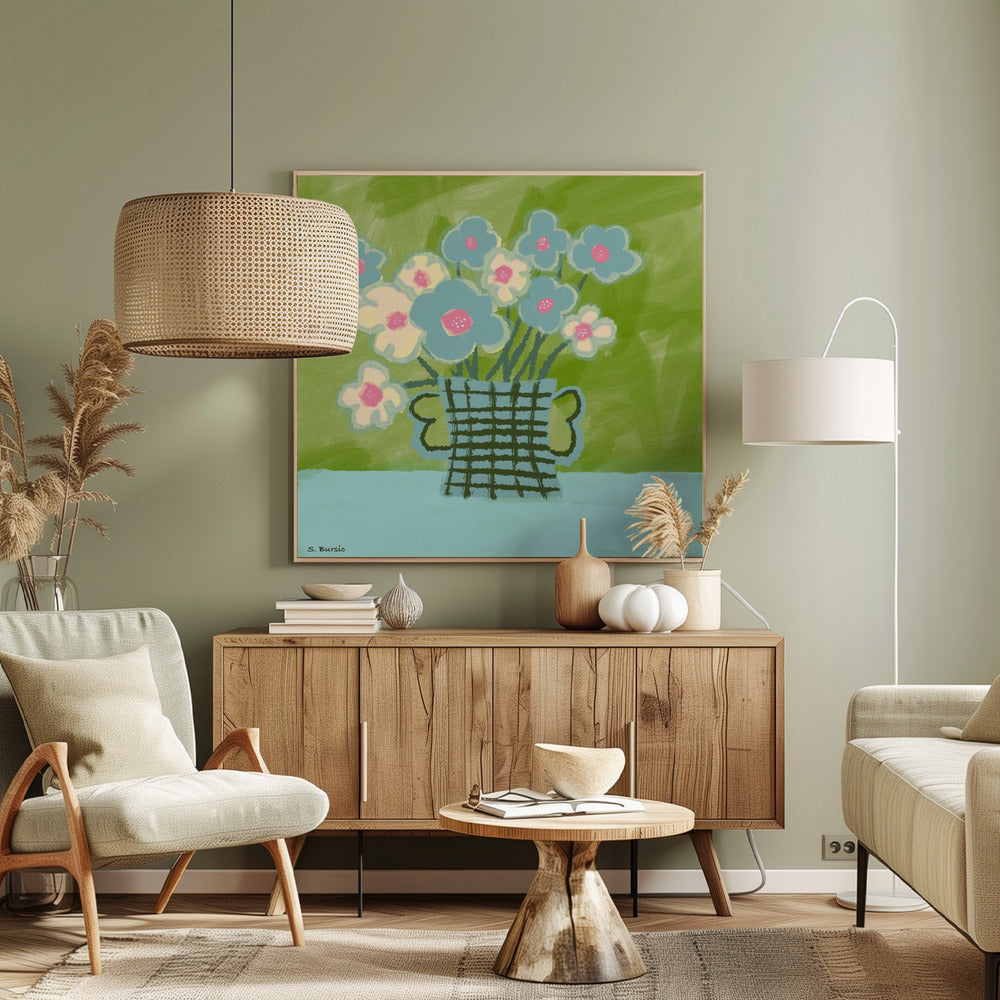 Blue flowers | Canvas