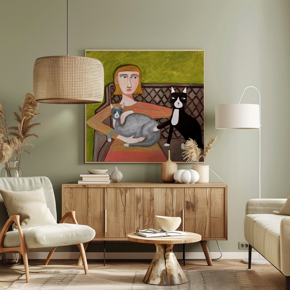 The Jealous Cat | Canvas