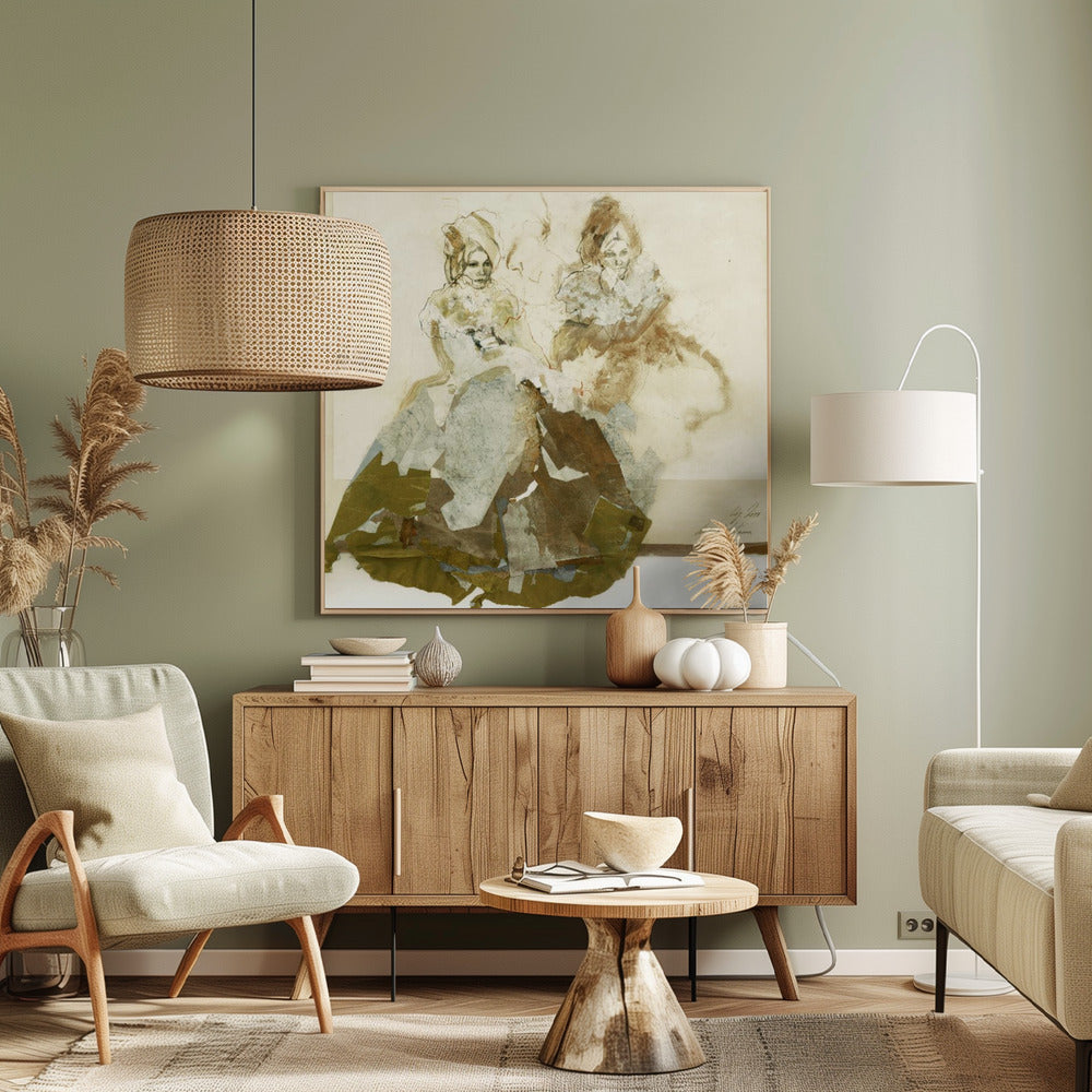 Delicate Lines And Textured Layers | Canvas