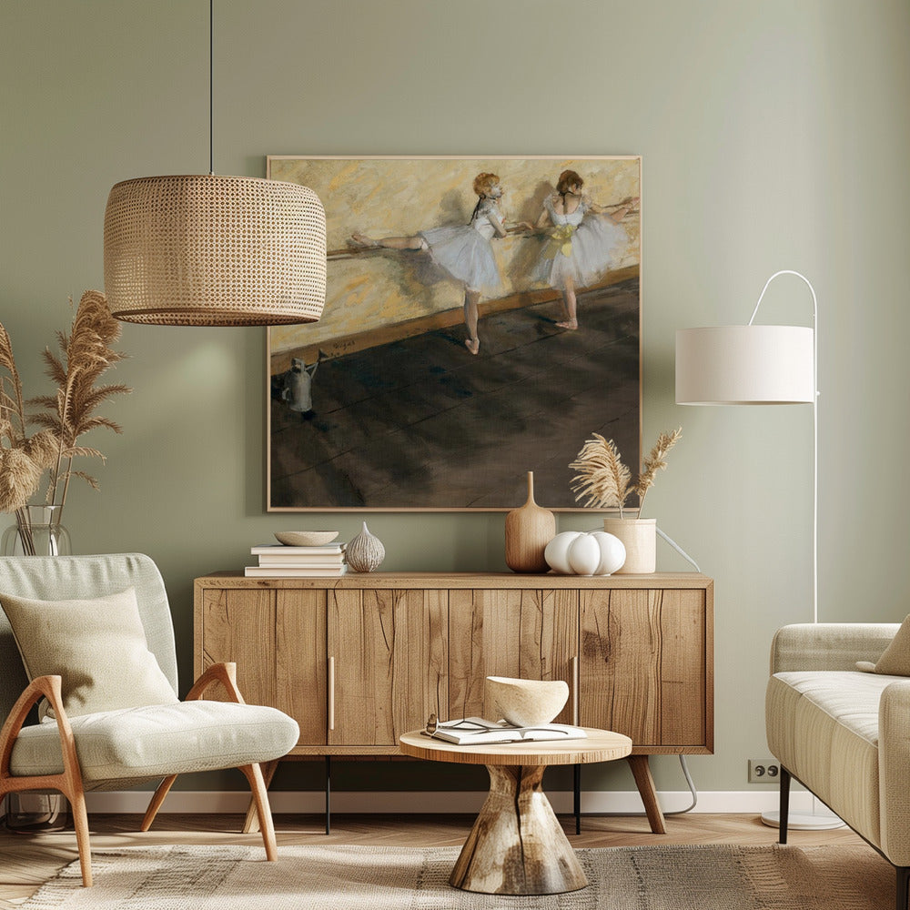 Dancers Practicing At the Barre | Canvas