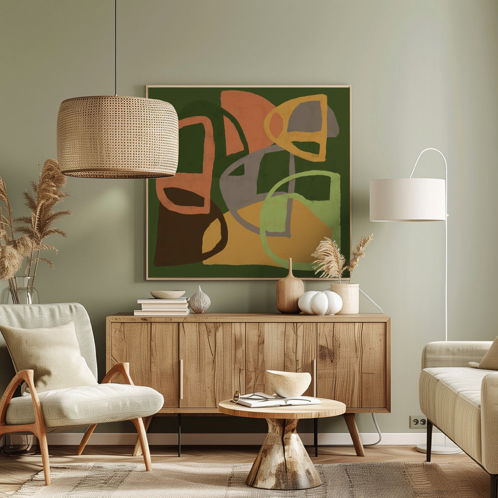 Abstract patterns in earth colours | Canvas