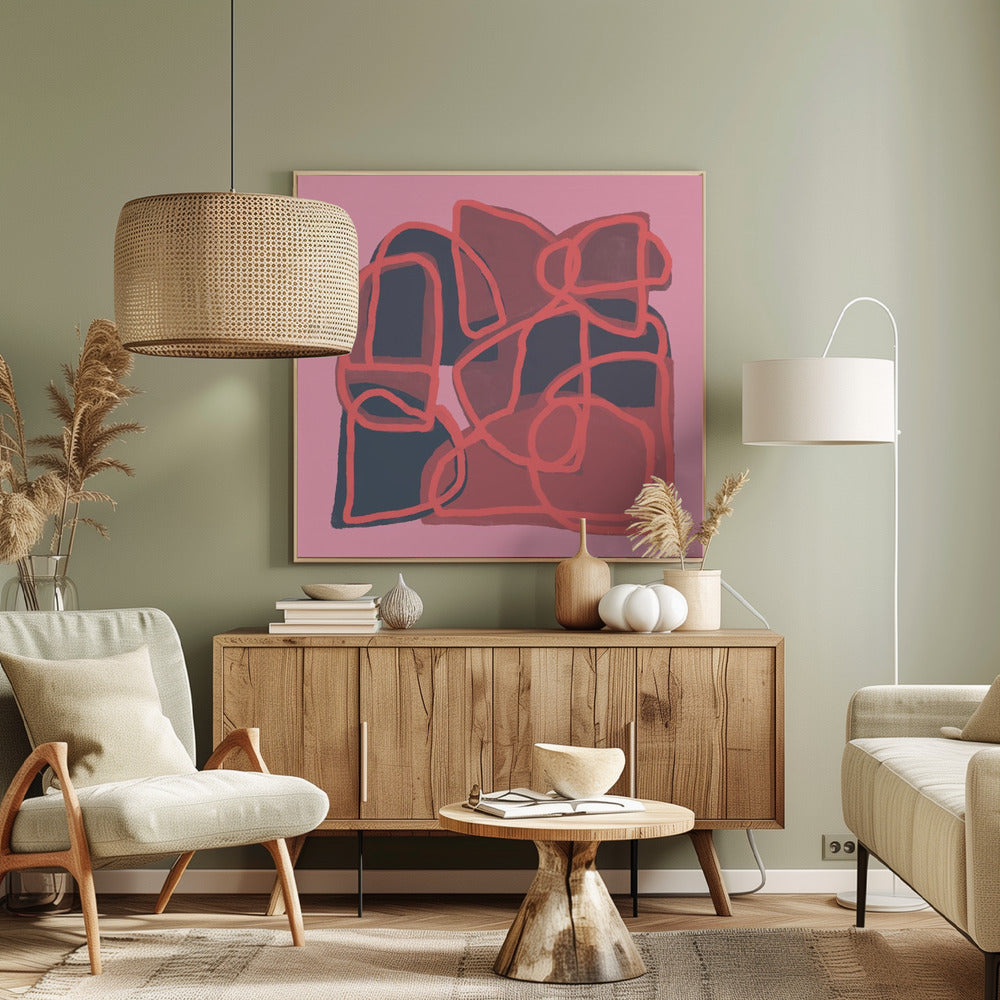 Pink Abstract | Canvas