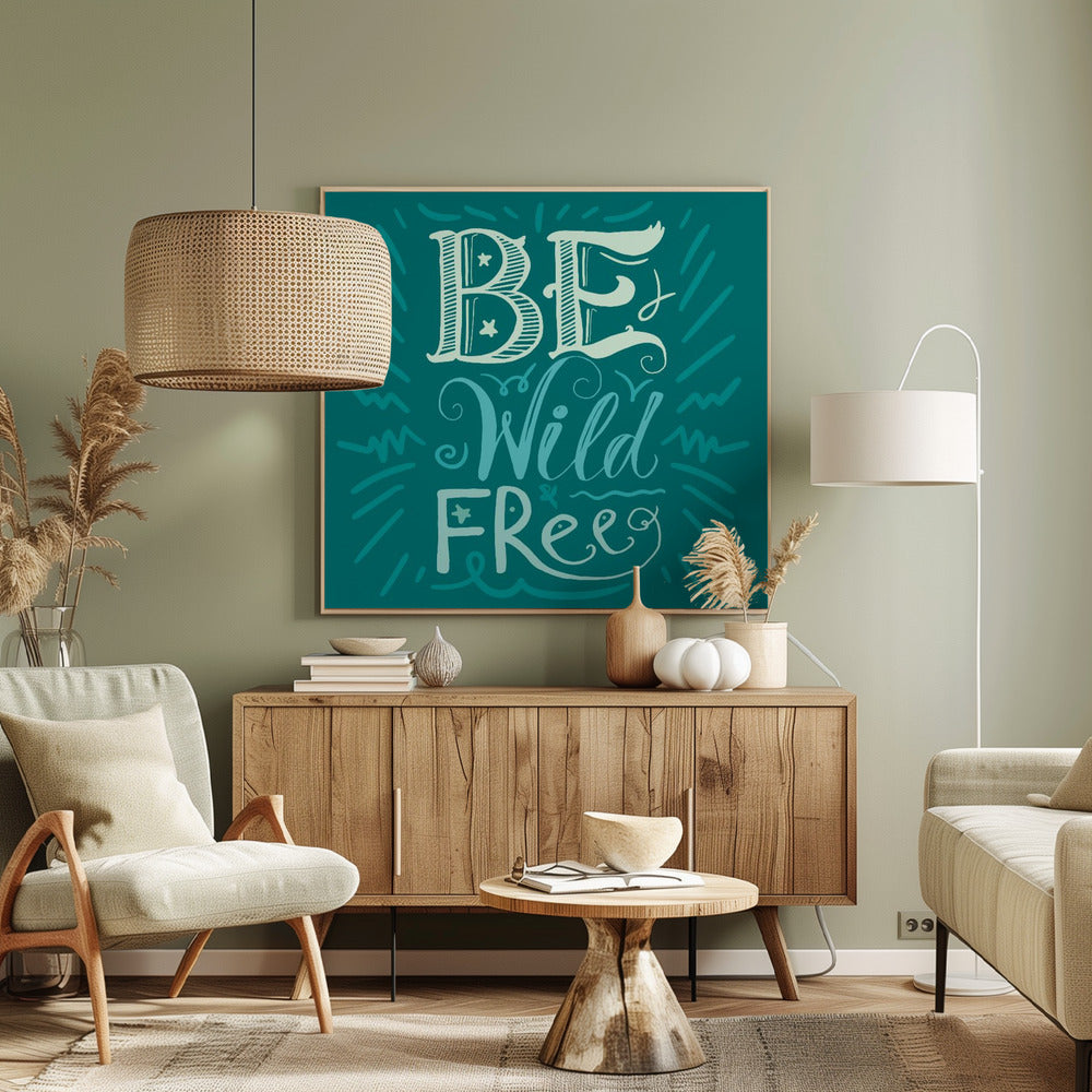 Be Wild and Free Lettering | Canvas