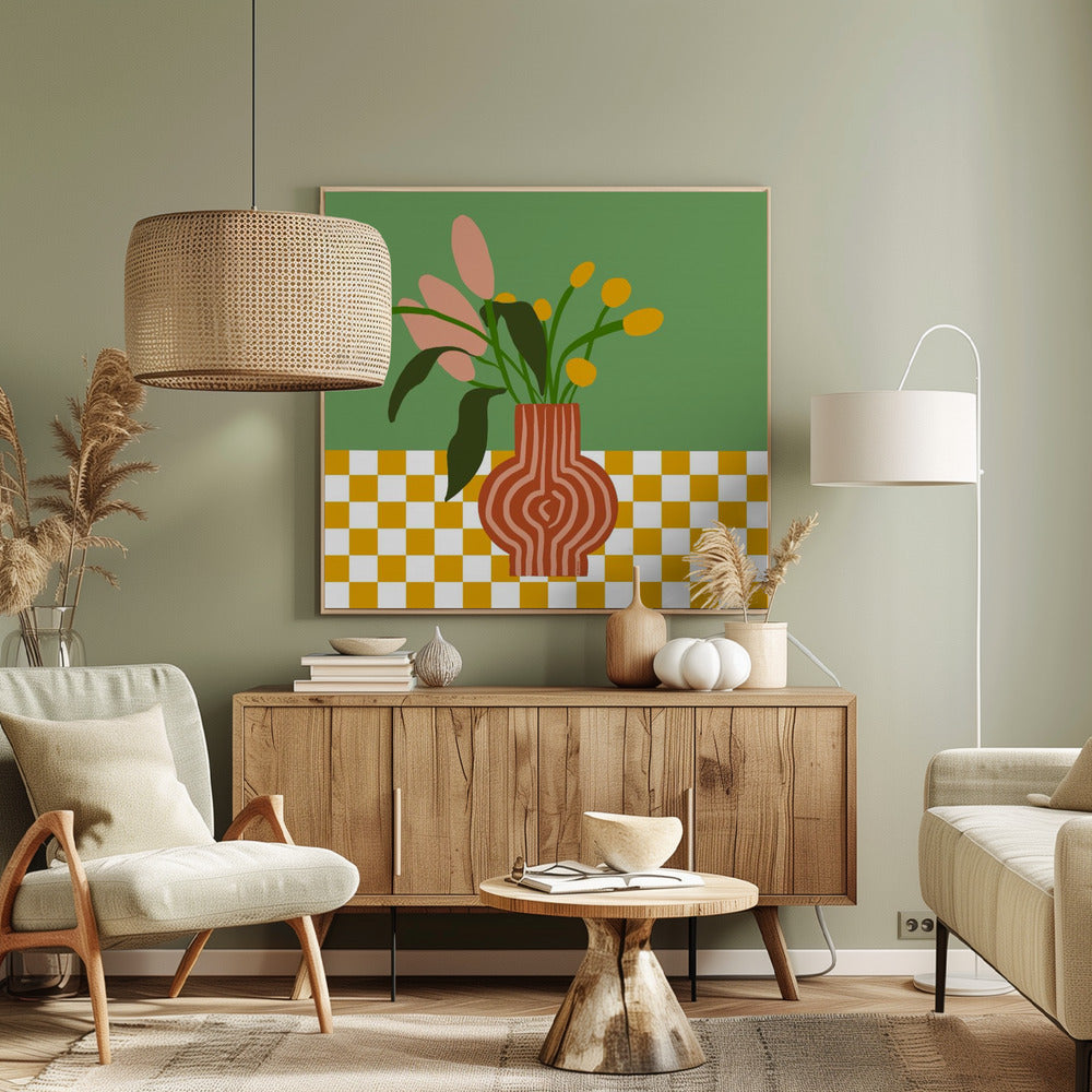 Vase with flowers | Canvas