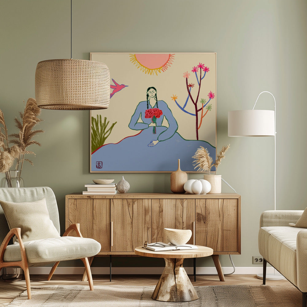 Serene Blossom&#039;s Embrace | Canvas