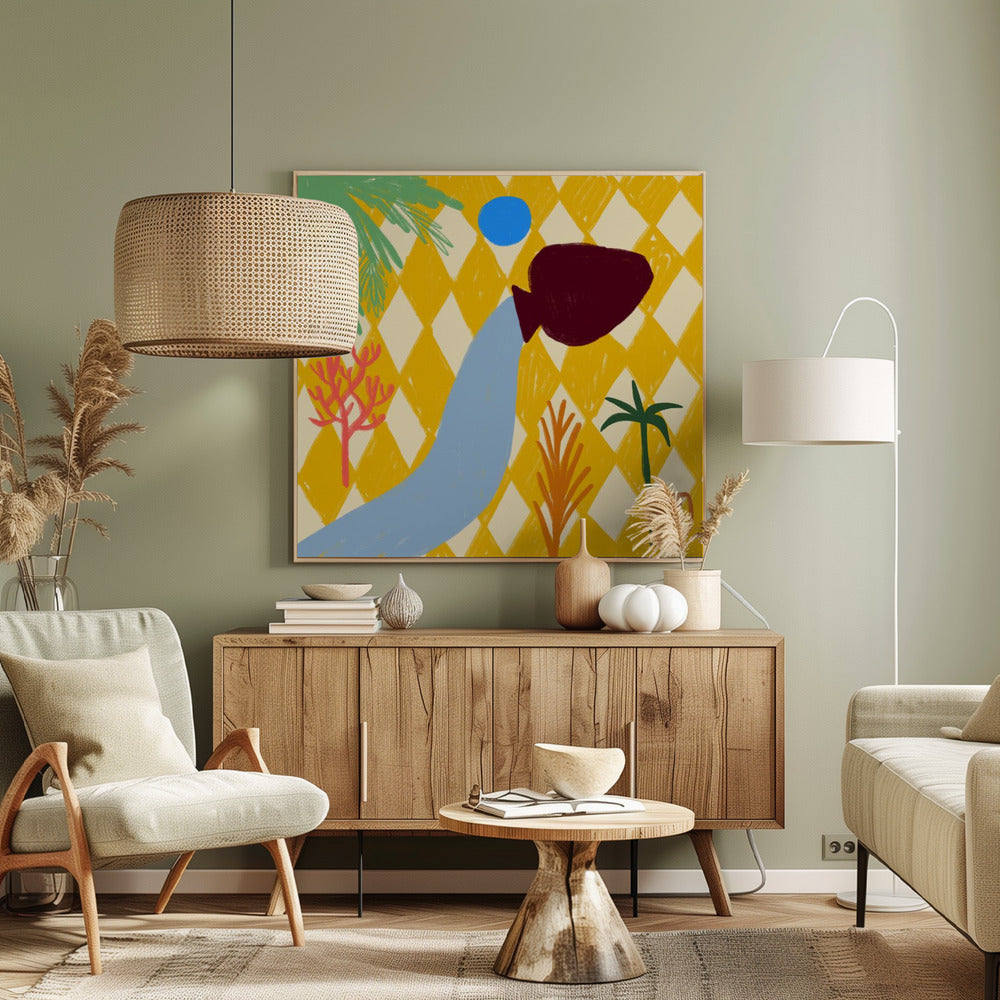 Vibrant Oasis Flow | Canvas