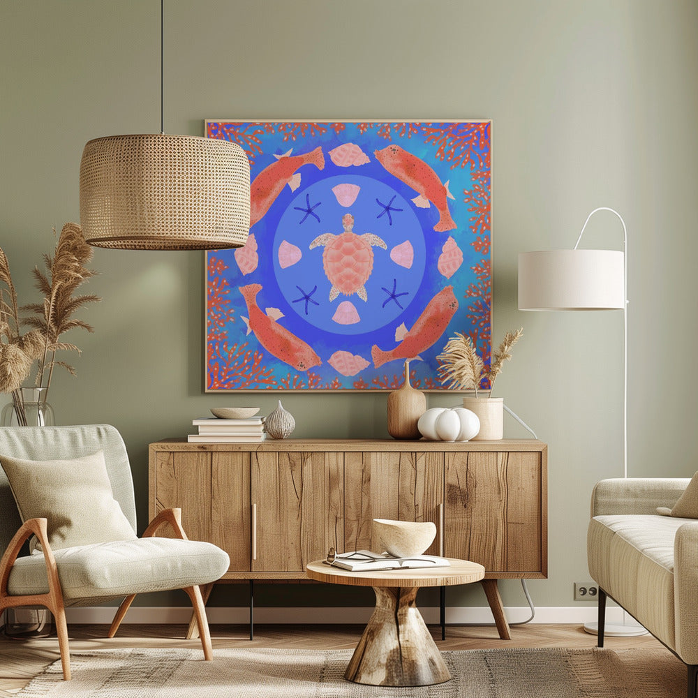 Sea Turtle Mandala | Canvas