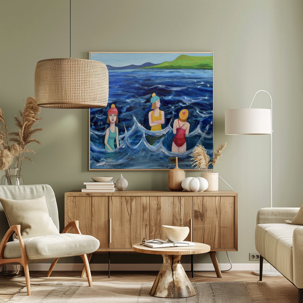 The Winter Swimmers | Canvas