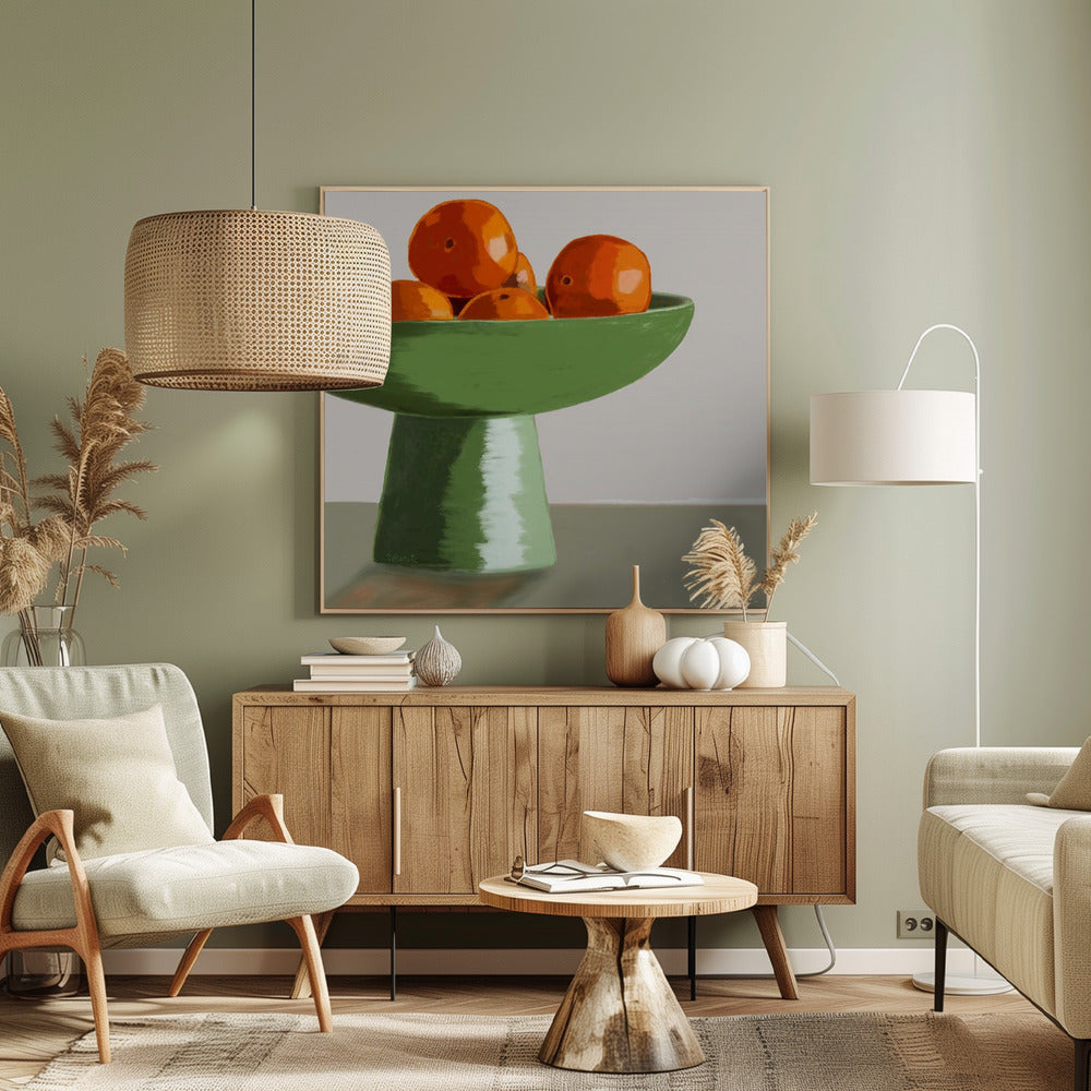 Mandarins in fruit bowl | Canvas