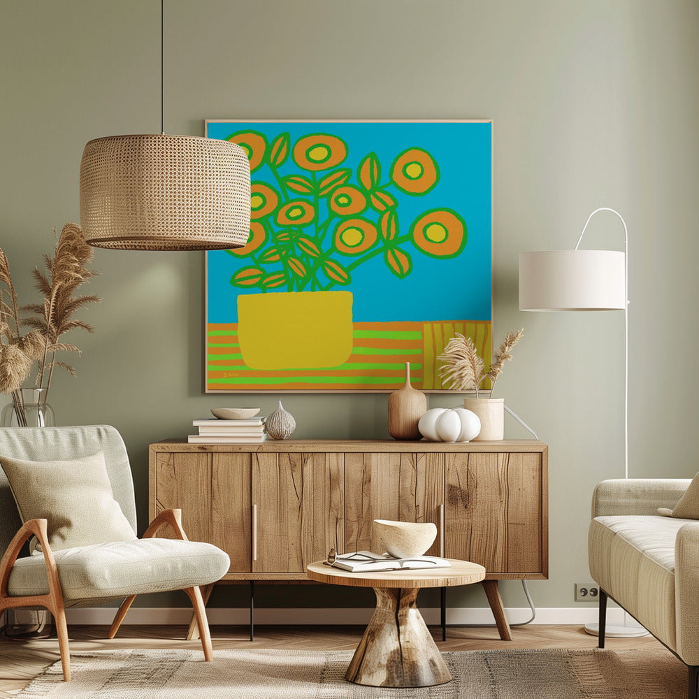 Flowers on table | Canvas