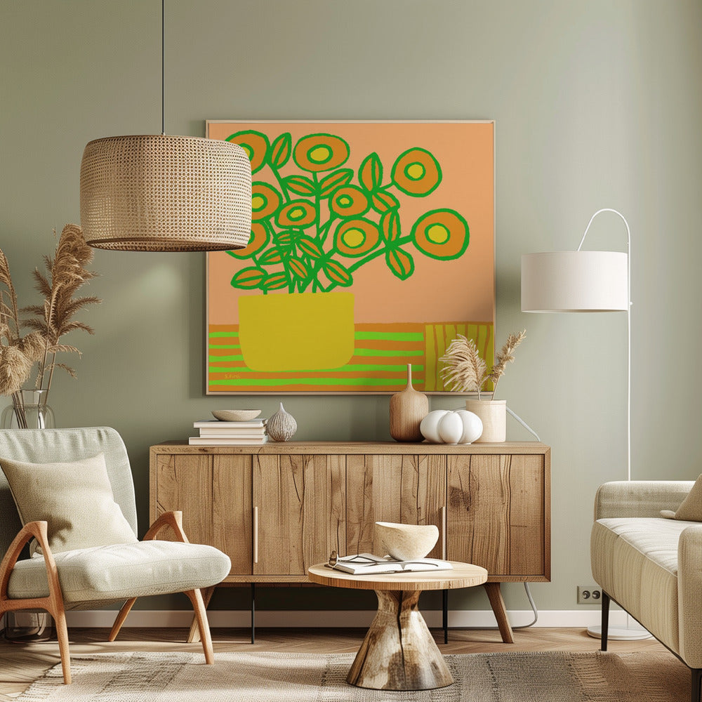 Flowers on table | Canvas