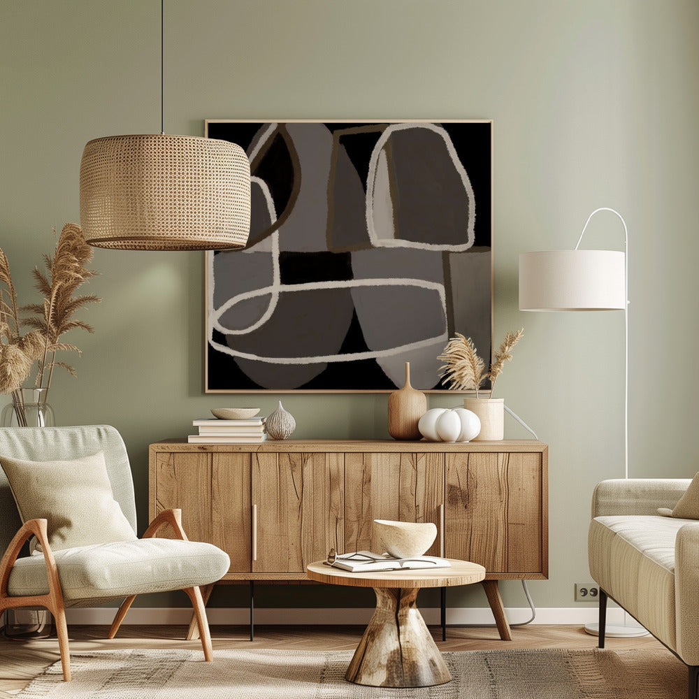 Abstract black and white | Canvas